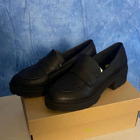 Rocket Dog Black Chunky Loafers, 10, 128S008 - Picture 1 of 7